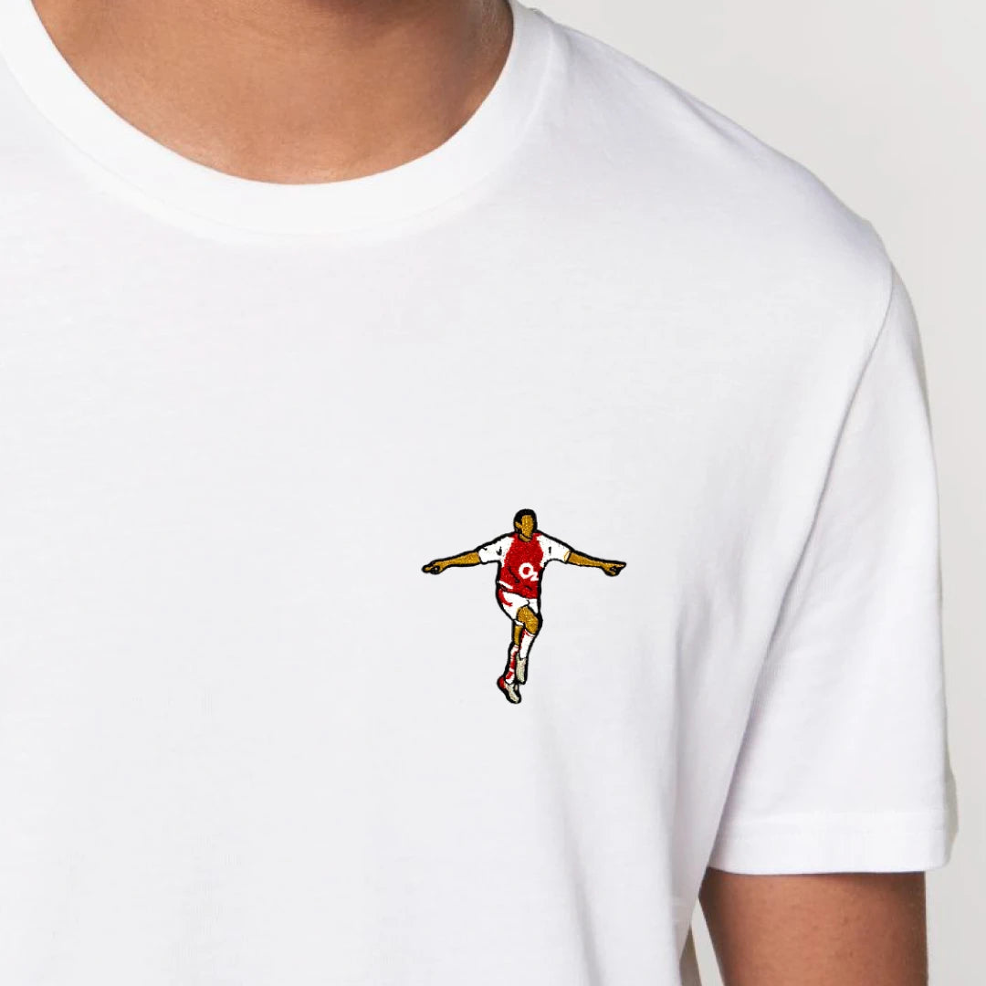 T-shirt brodé "Henry"⎜Arsenal - Maison Ferveur