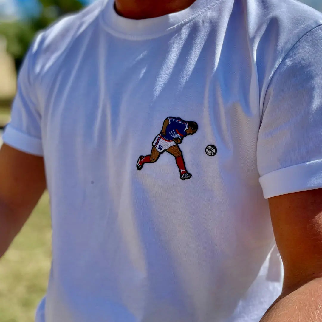 T-shirt brodé "Zidane 98"⎜France Maison Ferveur
